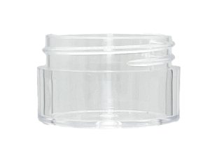 0.125 oz 33-400 Clear PS Thick Wall Jar
