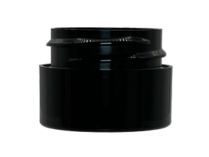 0.25 oz 33-400 Black PP Double Wall Straight Base Jar