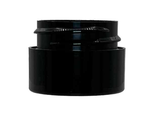 0.25 oz 33-400 Black PP Double Wall Straight Base Jar