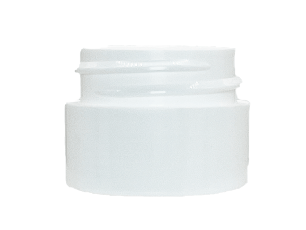 0.25 oz 33-400 White PP Double Wall Straight Base Jar