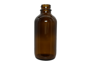 0.5 oz 18-400 Amber Glass Boston Round