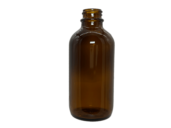 0.5 oz 18-400 Amber Glass Boston Round