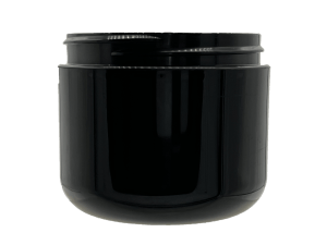 0.5 oz 48-400 Black PP Double Wall Round Base Jar