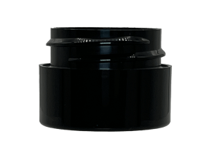 0.5 oz 48-400 Black PP Double Wall Straight Base Jar