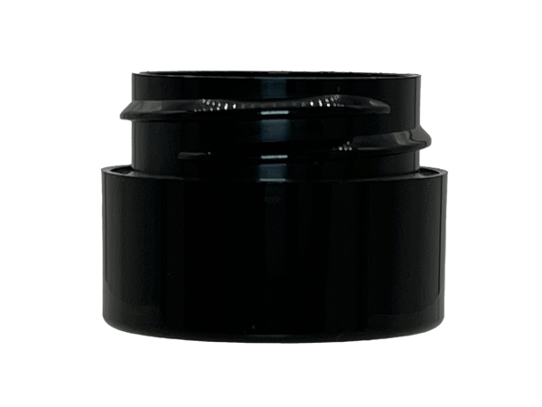 0.5 oz 48-400 Black PP Double Wall Straight Base Jar
