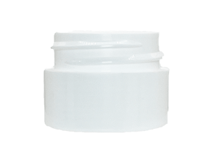 0.5 oz 48-400 White PP Double Wall Straight Base Jar