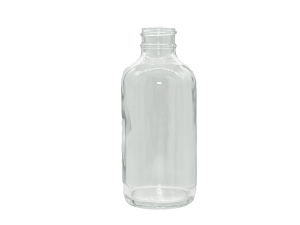 1 oz 20-400 Clear Glass Boston Round
