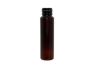 1 oz 20-410 Amber PET Cylinder Round