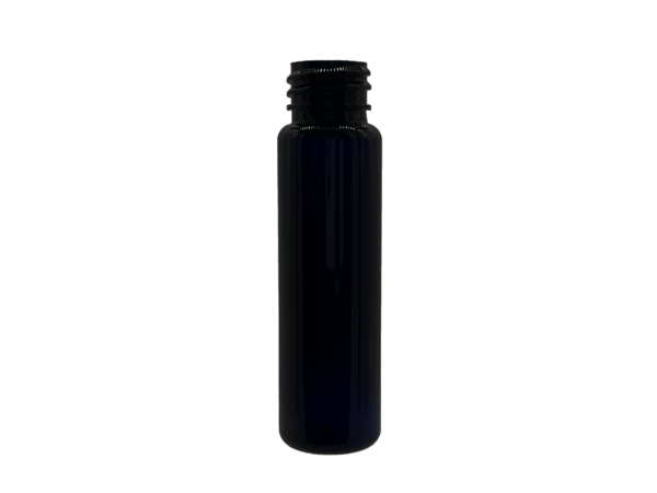 1 oz 20-410 Dark Amber PET Cylinder Round