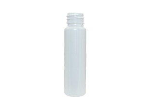 1 oz 20-410 White PET Cylinder Round