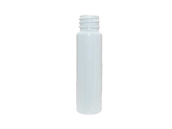 1 oz 20-410 White PET Cylinder Round