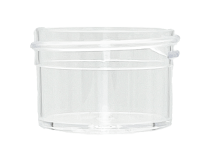 1 oz 43-400 Clear PS Single Wall Jar
