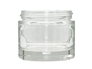 1 oz 48-400 Clear Glass Straight Sided Jar