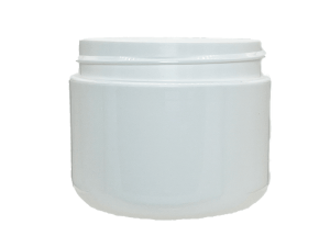 1 oz 53-400 White PP Double Wall Round Base Jar