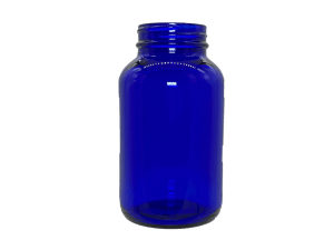 100 cc 38-400 Blue Glass Packer Bottle