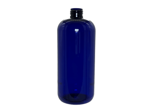 12 oz 24-410 Blue PET Boston Round