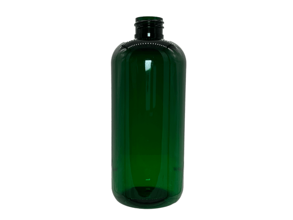12 oz 24-410 Green PET Boston Round