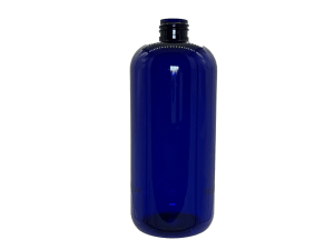 16 oz 24-410 Blue PET Boston Round