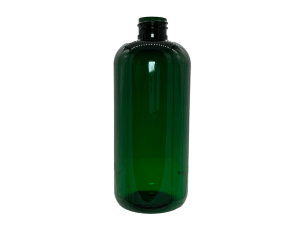 16 oz 24-410 Green PET Boston Round