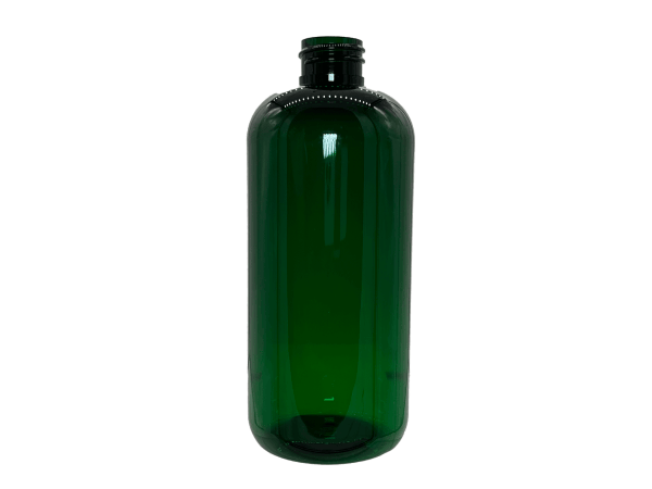 16 oz 24-410 Green PET Boston Round