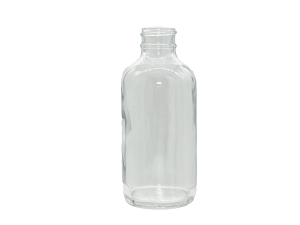 16 oz 28-400 Clear Glass Boston Round