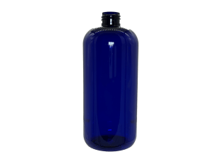 16 oz 28-410 Blue PET Boston Round