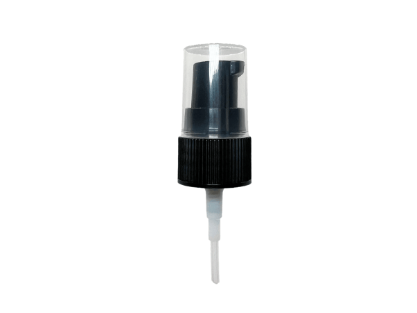 18-400 Ribbed Black Cosmetic Treatment Pump