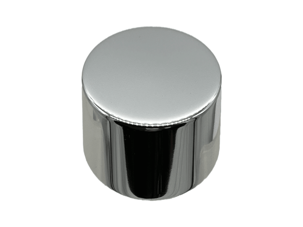 18-410 Metal Overshell Shiny Silver Continuous Thread Cap Foam Liner