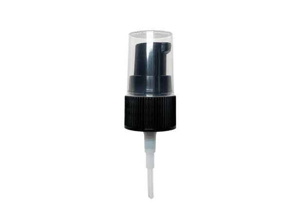 18-410 Ribbed Black Cosmetic Treatment Pump