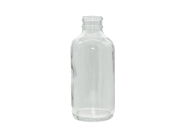 2 oz 20-400 Clear Glass Boston Round