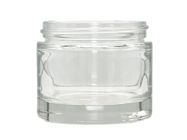 2 oz 48-400 Clear Glass Straight Sided Jar
