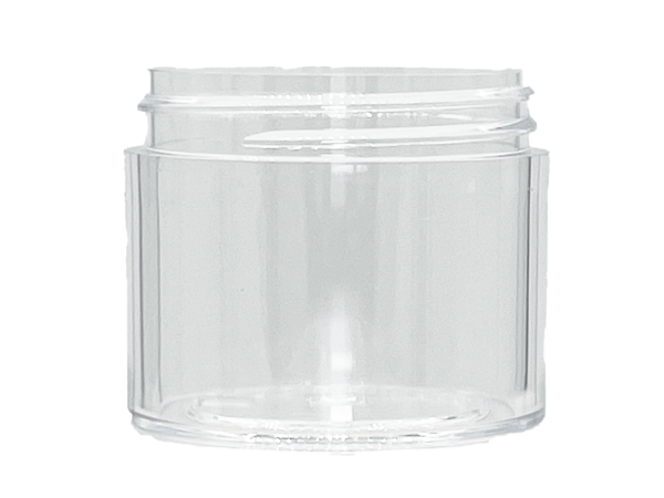 2 oz 48-400 Clear PS Thick Wall Jar