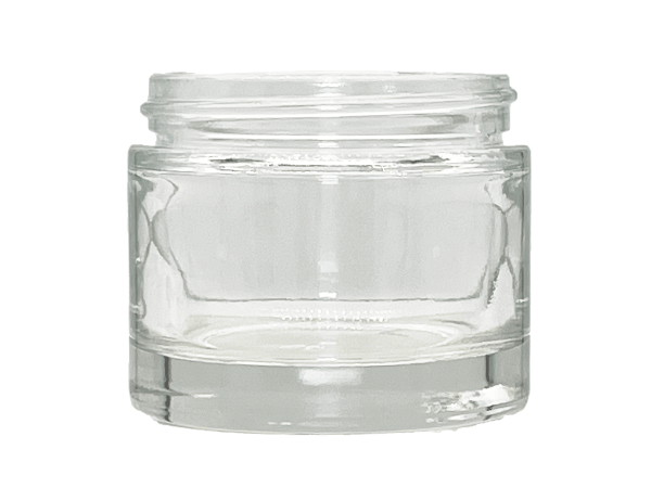 2 oz 53-400 Clear Glass Straight Sided Jar