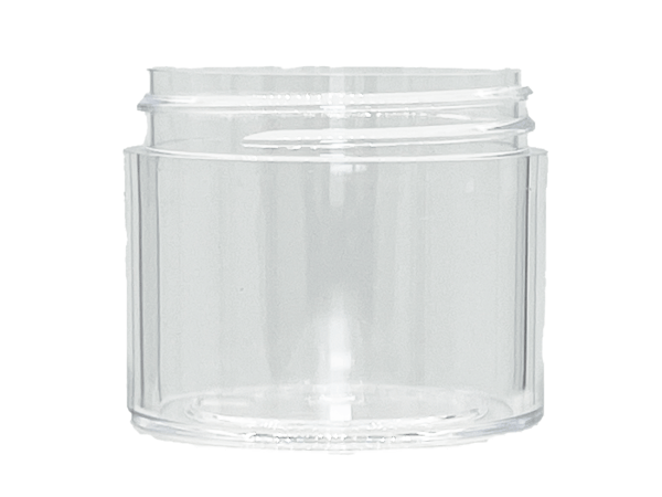 2 oz 53-400 Clear PS Thick Wall Jar