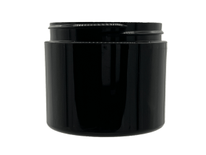 2 oz 58-400 Black PP Double Wall Straight Base Jar