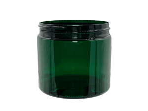 2 oz 58-400 Green PET Single Wall Jar