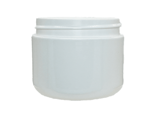 2 oz 58-400 White PP Double Wall Round Base Jar