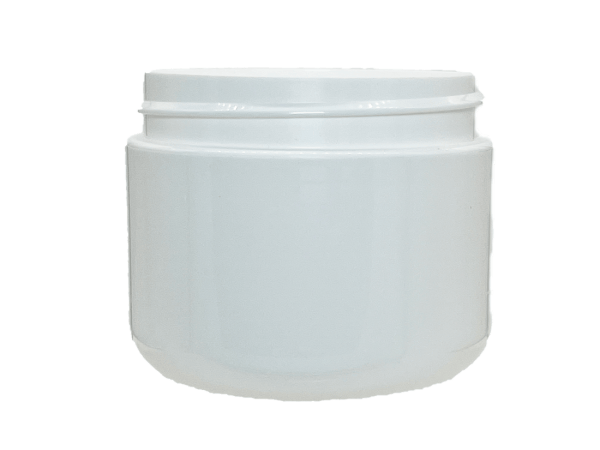 2 oz 58-400 White PP Double Wall Round Base Jar