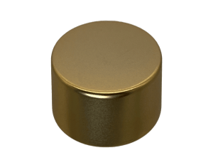 20-410 Metal Overshell Matte Gold Continuous Thread Cap Foam Liner