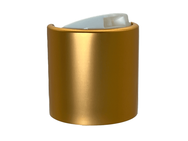 20-410 Metal Overshell Matte Gold Disc Cap Unlined