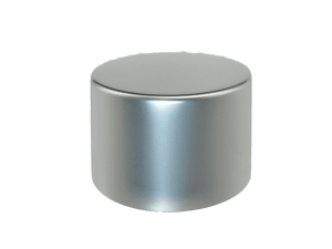 20-410 Metal Overshell Matte Silver Continuous Thread Cap Foam Liner