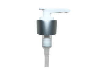 20-410 Metal Overshell Matte Silver Lotion Pump