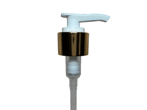 20-410 Metal Overshell Shiny Gold Lotion Pump
