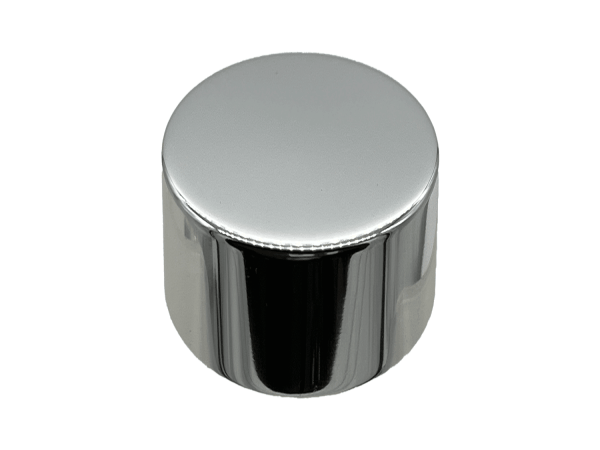 20-410 Metal Overshell Shiny Silver Continuous Thread Cap Foam Liner