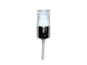 20-410 Metal Overshell Shiny Silver Cosmetic Treatment Pump