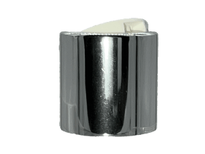 20-410 Metal Overshell Shiny Silver Disc Cap Unlined