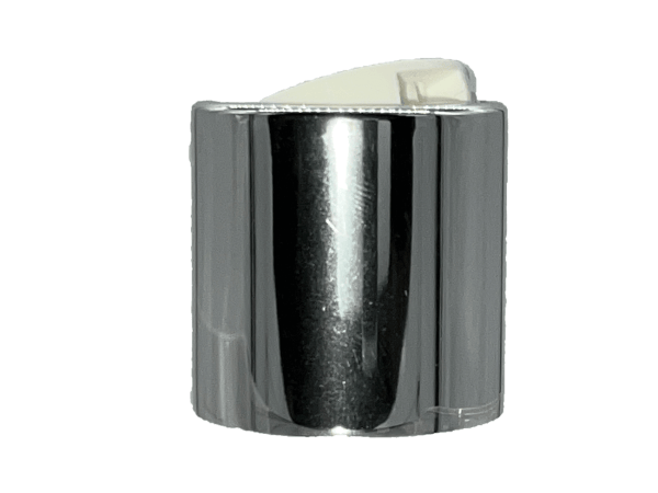 20-410 Metal Overshell Shiny Silver Disc Cap Unlined