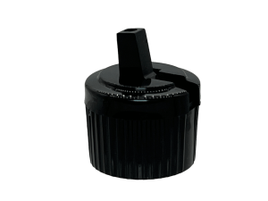 20-410 Ribbed Black Spouted Cap Unlined