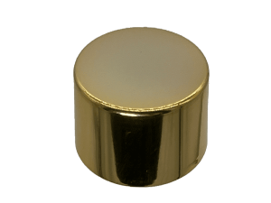24-410 Metal Overshell Shiny Gold Continuous Thread Cap Foam Liner