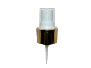 24-410 Metal Overshell Shiny Gold Fine Mist Sprayer